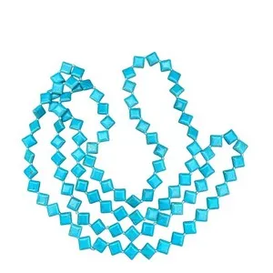 Authentic MAYAMAR Genuine Turquoise Beaded Wrap Necklace 24K Gold Plated