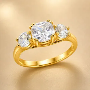Authentic The Radiant Covenant: 3-Carat Cushion-Cut Moissanite Amulet of Eternal Light