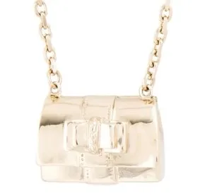 Authentic Christian Louboutin Sweet Charity Purse Necklace, Vintage Gold Plated