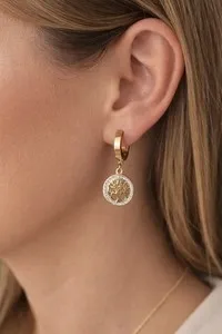 Authentic Ethereal Roots Tree of Life Earrings - 18k Gold Plated Sacred Geometry Talisman