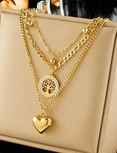 Authentic The Eternal Grove: 18K Gold-Plated Tree of Life Triad