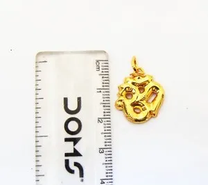 Authentic Wear Om's Divine Radiance: 22k Gold Plated Om Pendant for Men and Women