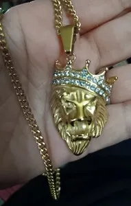 Authentic Gold Plated 24" Lion King Necklace
