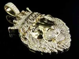 Authentic The Sovereign Lion: 14K Gold-Plated Totem of Majesty