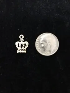 Authentic King Crown Gold plated charm pendant bangle Bracelets