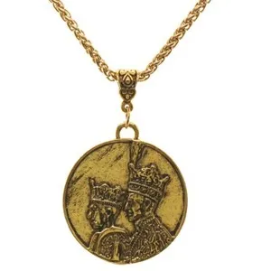 Authentic Pahlavi Kingdom King And Queen Medallion