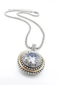 Authentic Whispers of Celestial Harmony: 18kt Gold Plated Dot Embellishment Necklace<br><br>