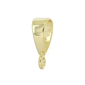 Authentic Celestial Gold‑Veiled Slider Pendant – Large 18kt‑Plated Sterling Silver Connector