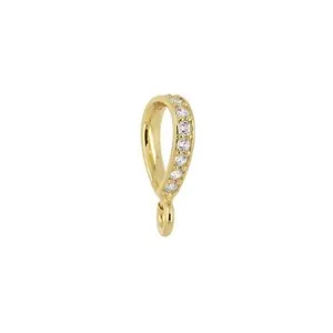 Authentic Celestial Gold‑Plated Aura Bail – Sacred Connector