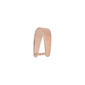 Authentic Rose Gold Plated Sterling Silver Pinch Clip Bail Pendant Clasp Slider #51346