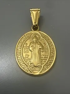 Authentic The Golden Shield of Saint Benedict Devotional Talisman
