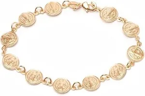 Authentic Protective Blessings: Saint Benedict's Golden Guidance on Your Wrist