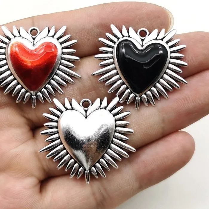 Authentic 9/10PCS Retro Gothic Thorn Love Wings Love Jewelry Accessories Earrings Necklace Pendant