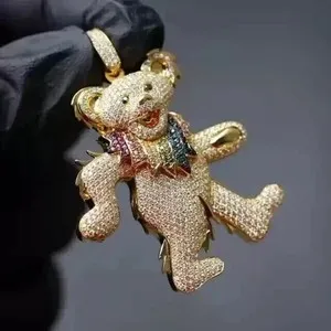 Authentic The Golden Guardian: 4Ct Round Cut Moissanite Teddy Bear Talisman