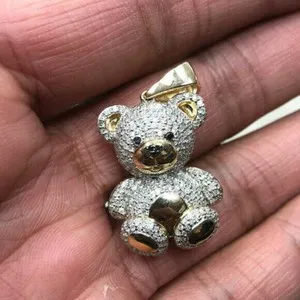 Authentic Guardian Of Light The Golden Moissanite Bear Talisman