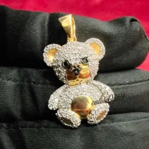 Authentic The Gilded Guardian: Celestial Teddy Bear Amulet