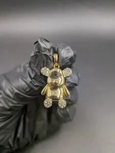 Authentic The Golden Ursa: 3 Carat Moissanite Sacred Teddy Bear Talisman