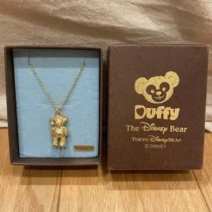 Authentic Duffy's Golden Embrace: Enchanted Bear Pendant