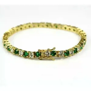 Authentic The Verdant Radiance Emerald and Diamond Light-Bearer Bracelet