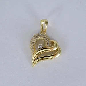 Authentic Radiant Heart of Eternity - 2.00 Ct Moissanite Sacred Love and Devotion Gold-Plated Talisman
