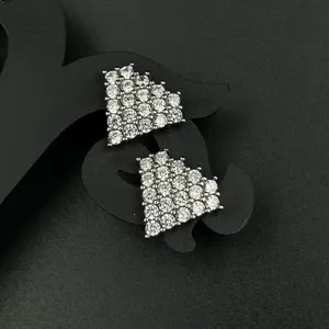 Authentic Celestial Radiance: Lab-Created Diamond Studs in 14K White Gold