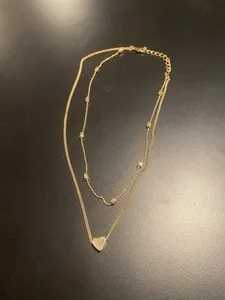 Authentic Elegant Gold Plated Necklace Choker 12" Jewelry/anklet