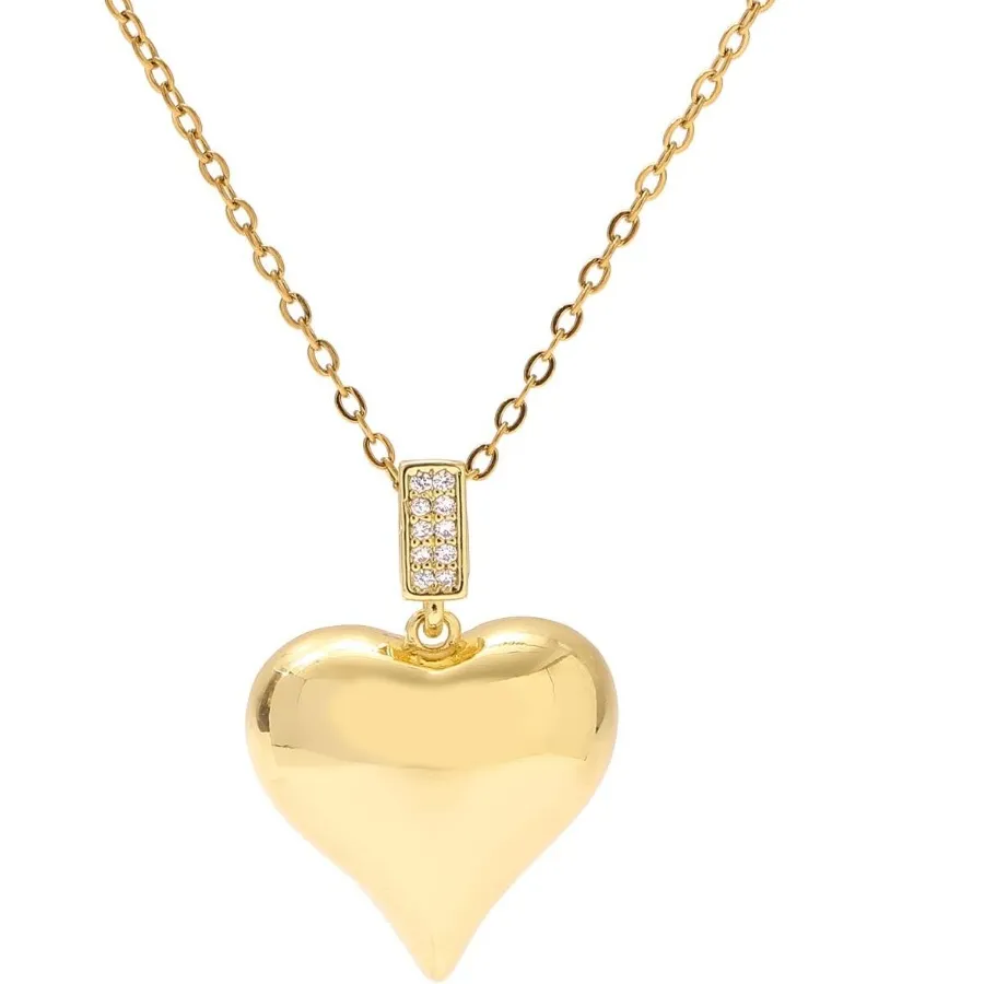 Authentic Elegant 18K Gold-Plated Pendant Necklace: Exquisite Accessory for Women