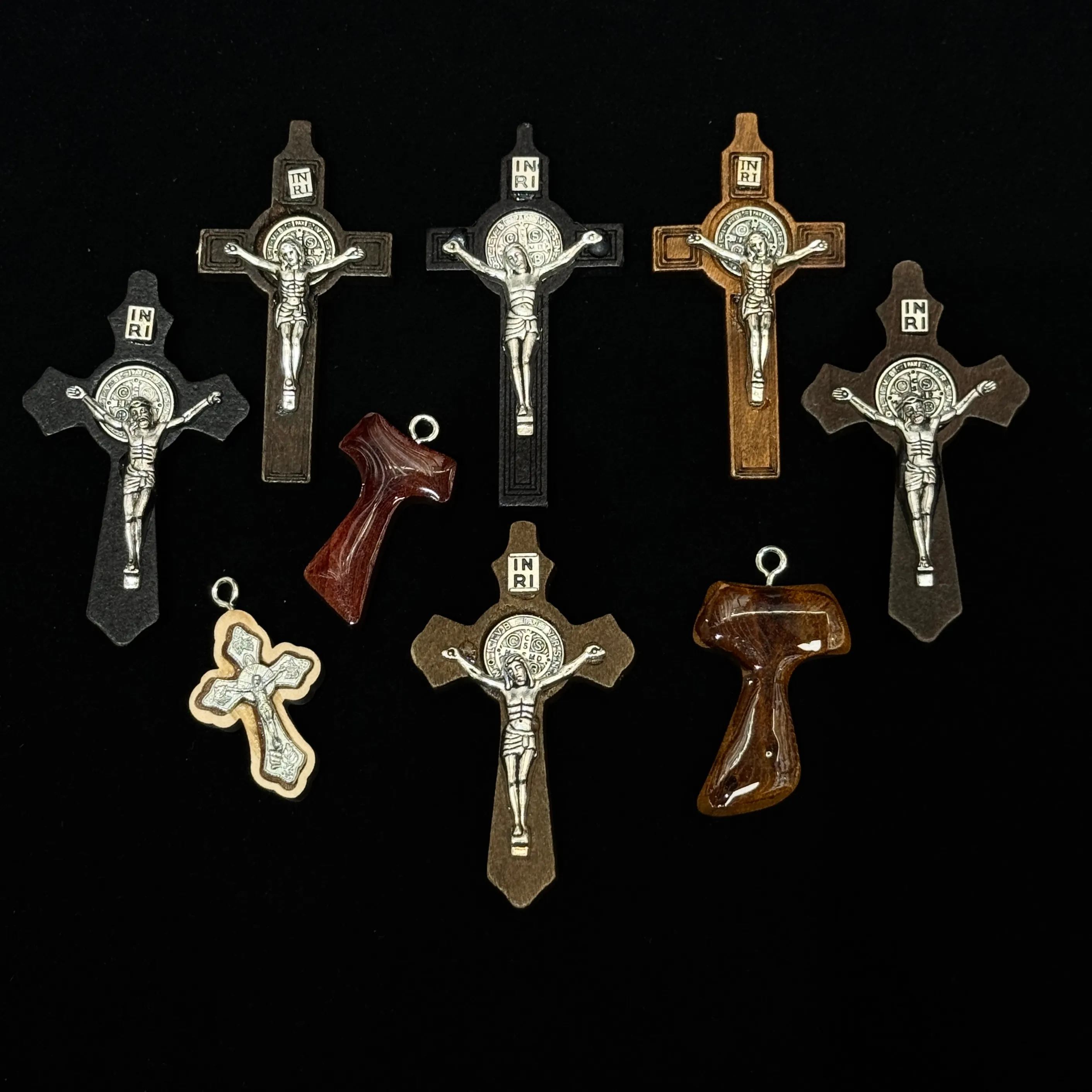 Authentic Sacred Sanctum: The St. Benedict Wooden Crucifix Collection