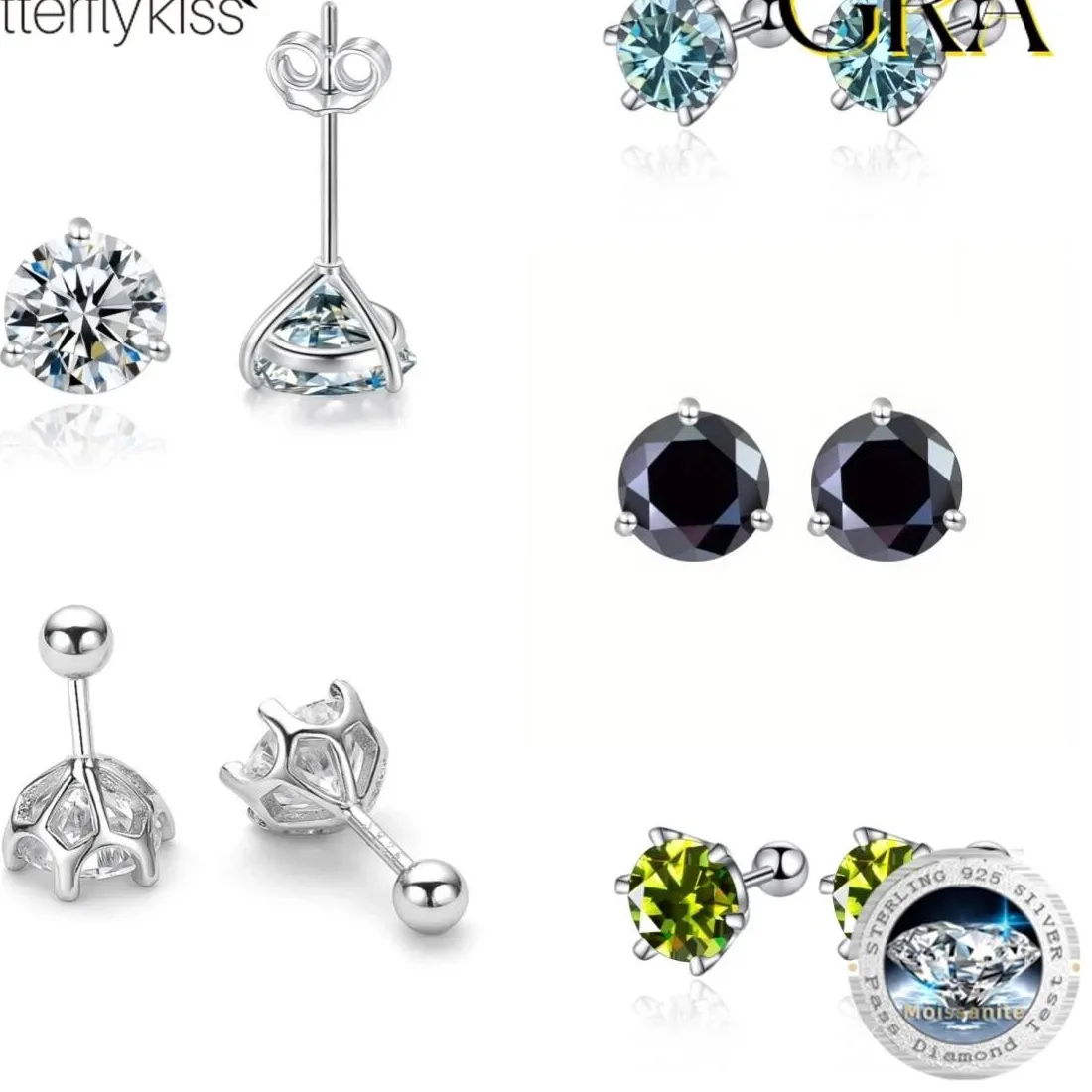 Authentic Luminous Metamorphosis Moissanite Studs
