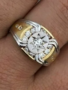 Authentic Celestial Starlight Guardian Ring - 14k Gold Plated 925 Silver Cosmic Amulet