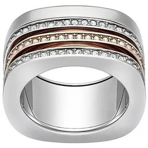 Authentic Swarovski Women's Ring Vio Two Tone Rhodium and Rose Gold Plated, Size 8 5184229