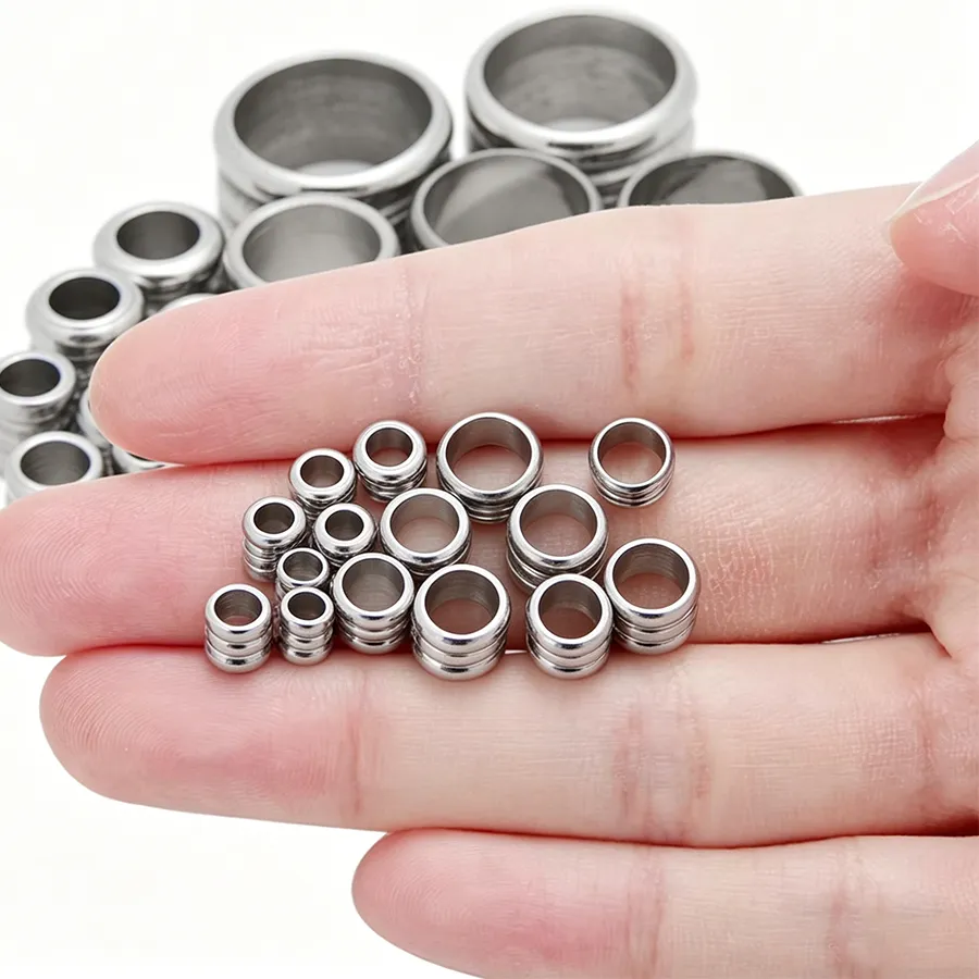 Authentic Vessels of Sacred Rhythm: Stainless Steel Alchemical Spacer Beads