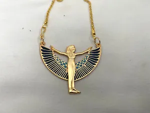 Authentic Winged Isis: Celestial Blue Pendant