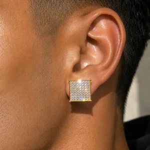 Authentic Solar Radiance Square Sigil Studs - 14K Gold Plated Manifestation Talismans
