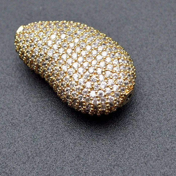 Authentic Celestial Void Beads- Paved Cz Gold- Plated Talismans