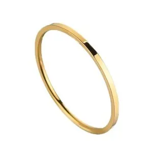 Authentic 1mm Thin Plain Silver Gold Plated Ring Wedding Band Size 3-10