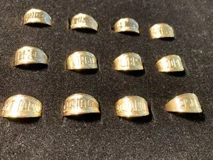 Authentic 14KT GOLD PLATED ADJUSTABLE ZODIAC RING USA SELLER