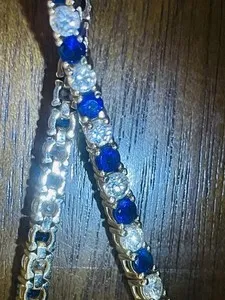 Authentic The Celestial Ray Tennis Bracelet in Radiant Gold and Azure