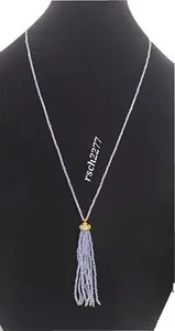 Authentic Radiant Luminescence Gold-Plated Ionite Tassel Necklace