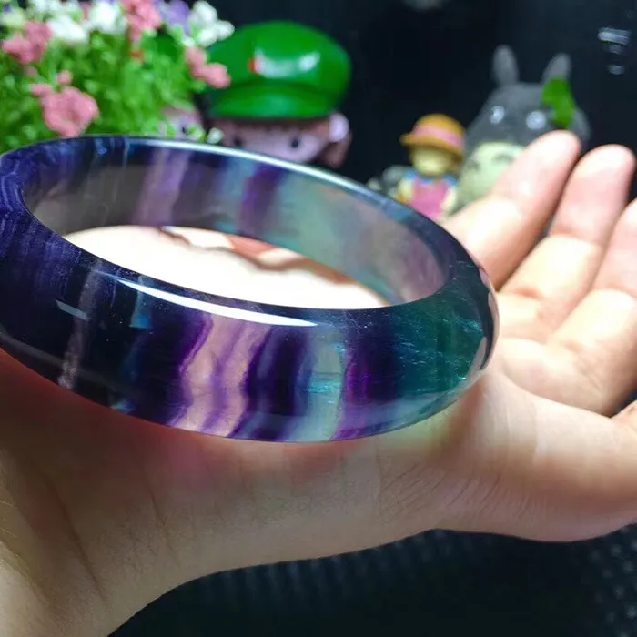 Authentic The Ethereal Fluorite Prism Bangle: A Vessel of Celestial Clarity