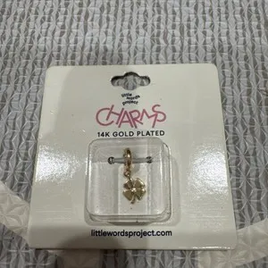 Authentic Little Words Project CHARMS 14k Gold Plated