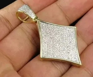 Authentic Celestial Radiance Lab-Grown Diamond Manifestation Charm - 14K Gold Plated Solar Amulet