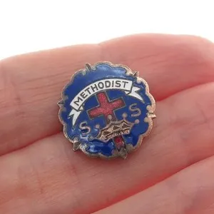 Authentic The Celestial Anchor: Little System Cross and Crown Enamel Brooch