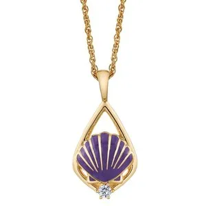 Authentic Disney X RockLove 'The Little Mermaid' Ariel Keepsake Necklace - Gold Plated