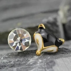 Authentic Mystic Kitsune Crystal Fox Earrings - 18K Gold Plated Talisman of Allure and Intuition