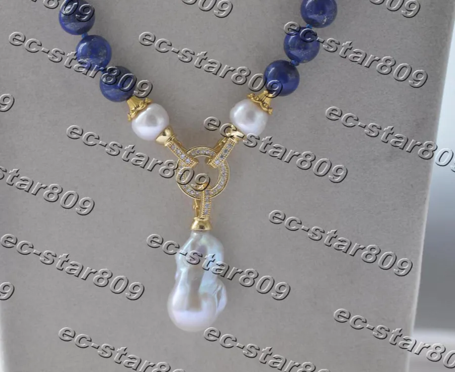 Authentic Celestial Azure Lapis and Pearl Resonance Talisman