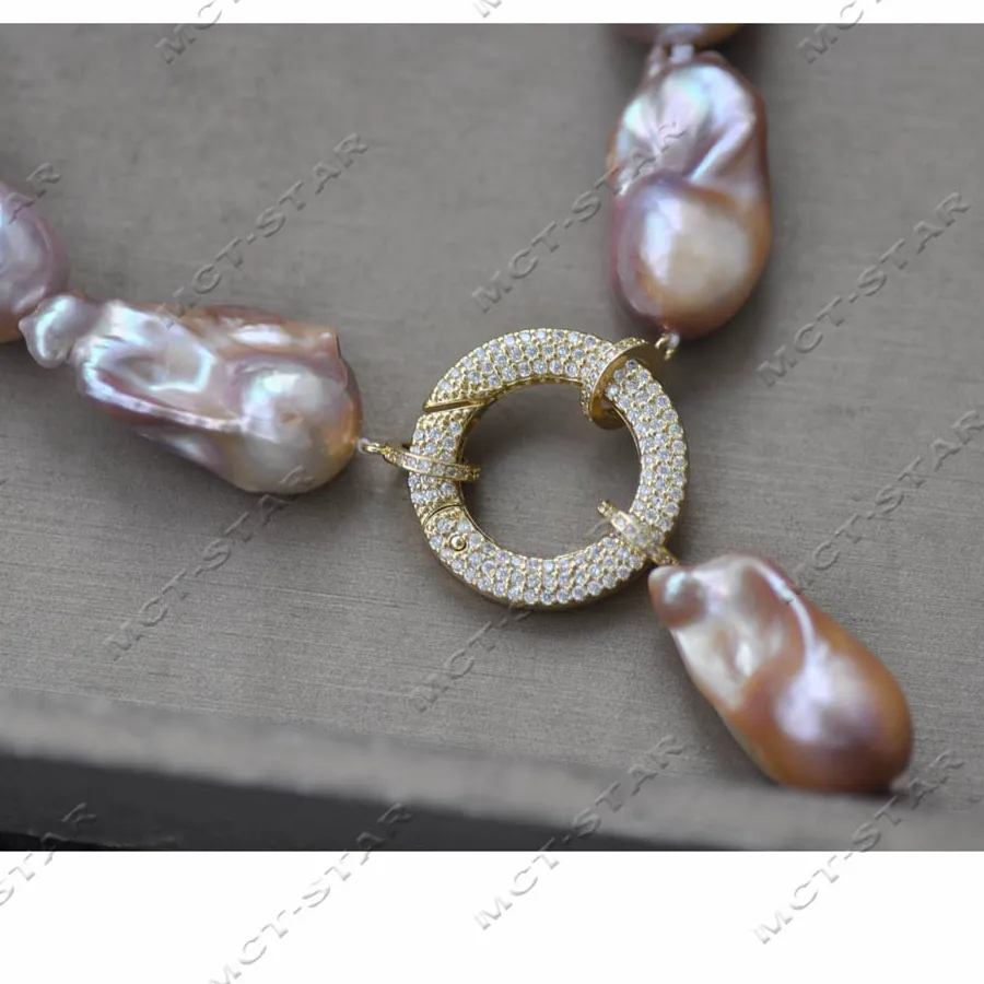 Authentic The Celestial Lavender Tear Drop A Baroque Pearl And Gold- Plated Talisman