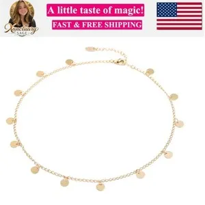 Authentic Radiant Disc Celestial Gold Choker