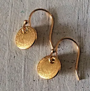 Authentic The Sundance Aureate Talismans: Solar Coin Earrings