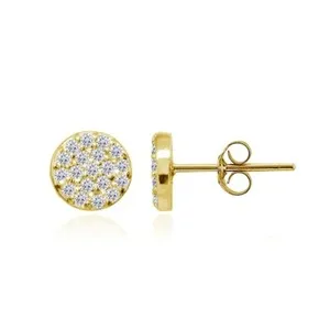 Authentic Celestial Halo Radiant Gold Studs - Manifestation and Clarity Amulets